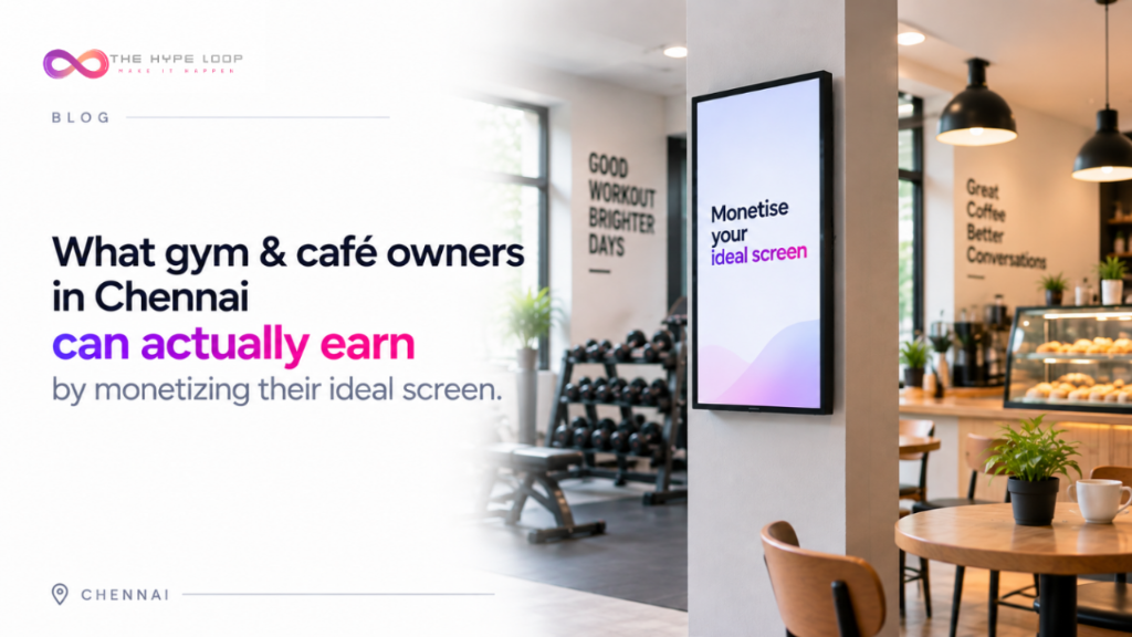 How Much a Gym or Café Owner in Chennai Actually Earns From One Screen — Real Numbers